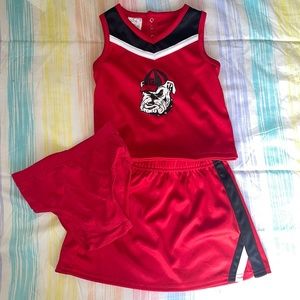 3T UGA Cheerleader Outfit Uniform